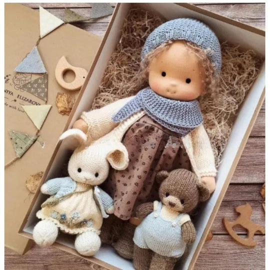 Kinder Plüschpuppe Handgemacht Kawaii Design 37