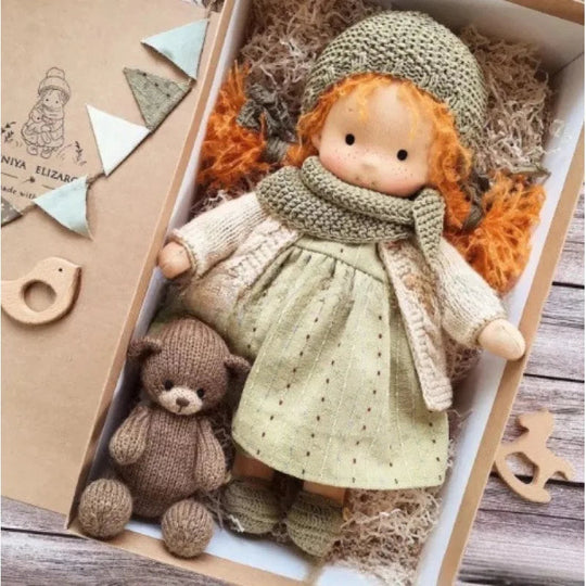 Kinder Plüschpuppe Handgemacht Kawaii Design 39