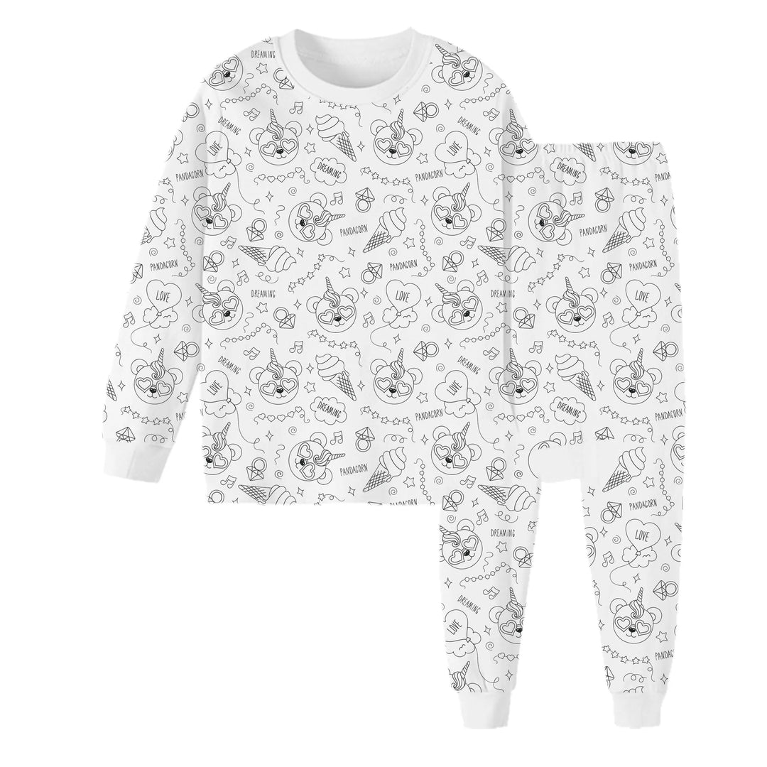 Kinder Pyjama Kreativ Mit Malspaß für Jungen und Mädchen 9