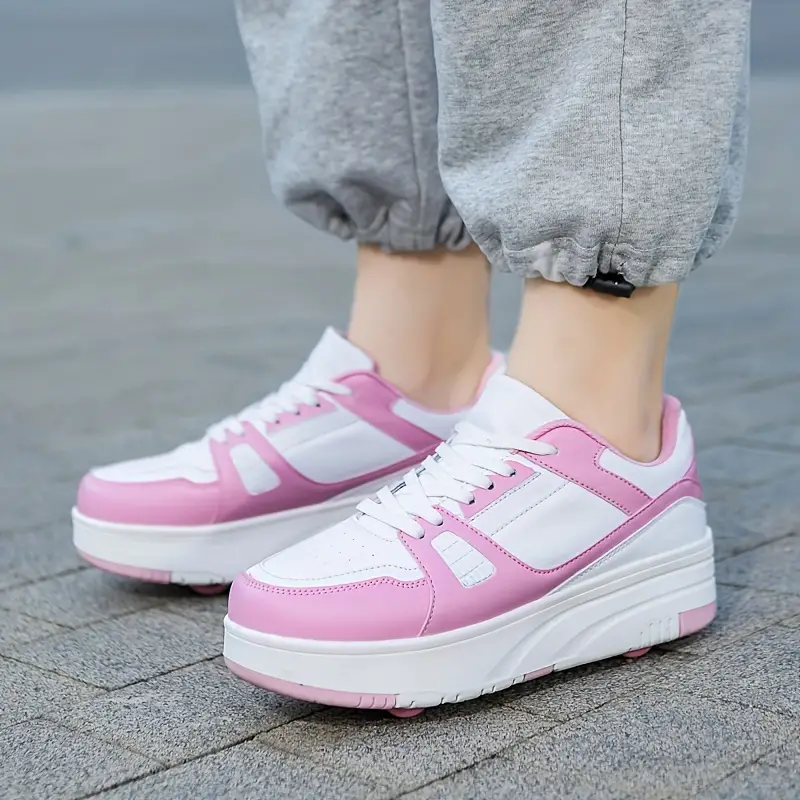 Kinder Rollschuhe Abnehmbare Räder Rollo Sneakers für Abenteuer 4