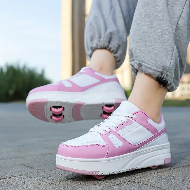 Kinder Rollschuhe Abnehmbare Räder Rollo Sneakers für Abenteuer 5