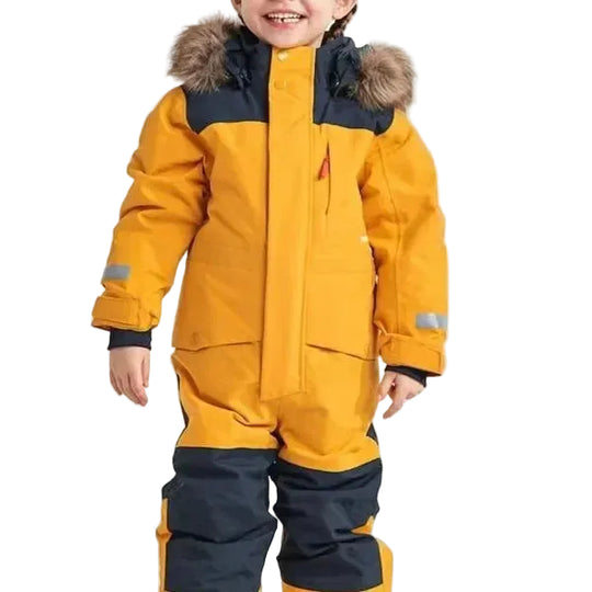 Kinder Skioverall Wasserdicht mit Kapuze 0