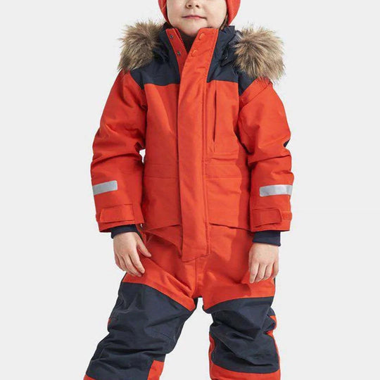 Kinder Skioverall Wasserdicht mit Kapuze 3