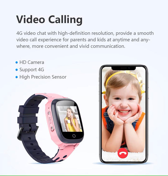 Kinder Smartwatch mit GPS-Tracking und Videoanruf 3