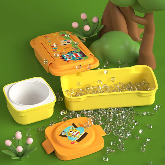 Kinder Snack-Aufbewahrungsset mit Tragetasche und Monsterdesign 1
