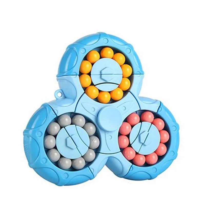 Kinder Spielzeug 2-in-1 Fidget Spinner und Zauberwürfel für Kreativität und Konzentration 5