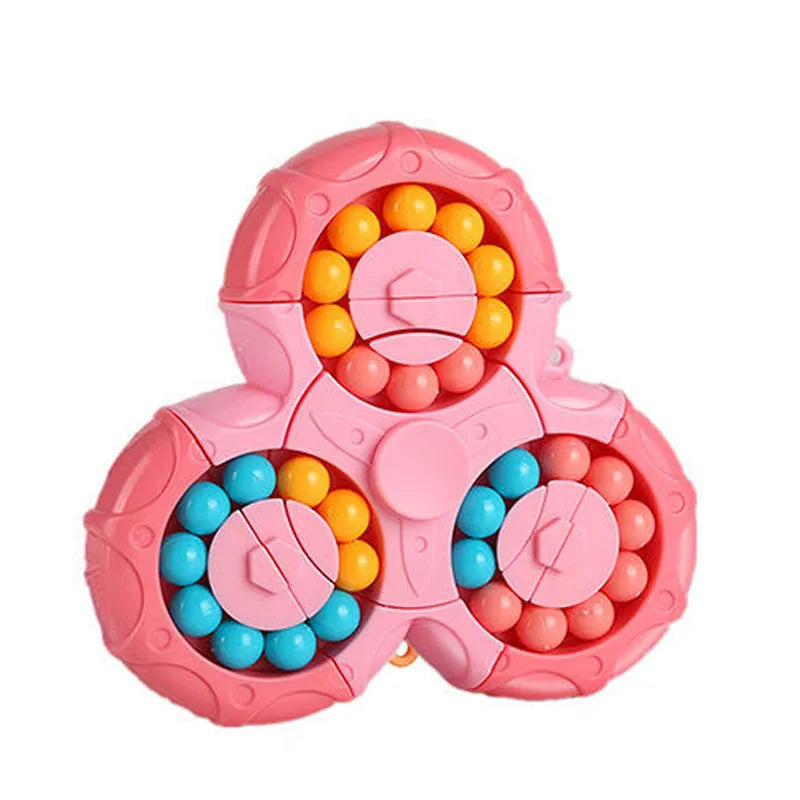 Kinder Spielzeug 2-in-1 Fidget Spinner und Zauberwürfel für Kreativität und Konzentration 6