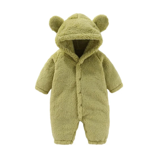 Kinder Teddy-Overall mit Kapuze und Ohren 7