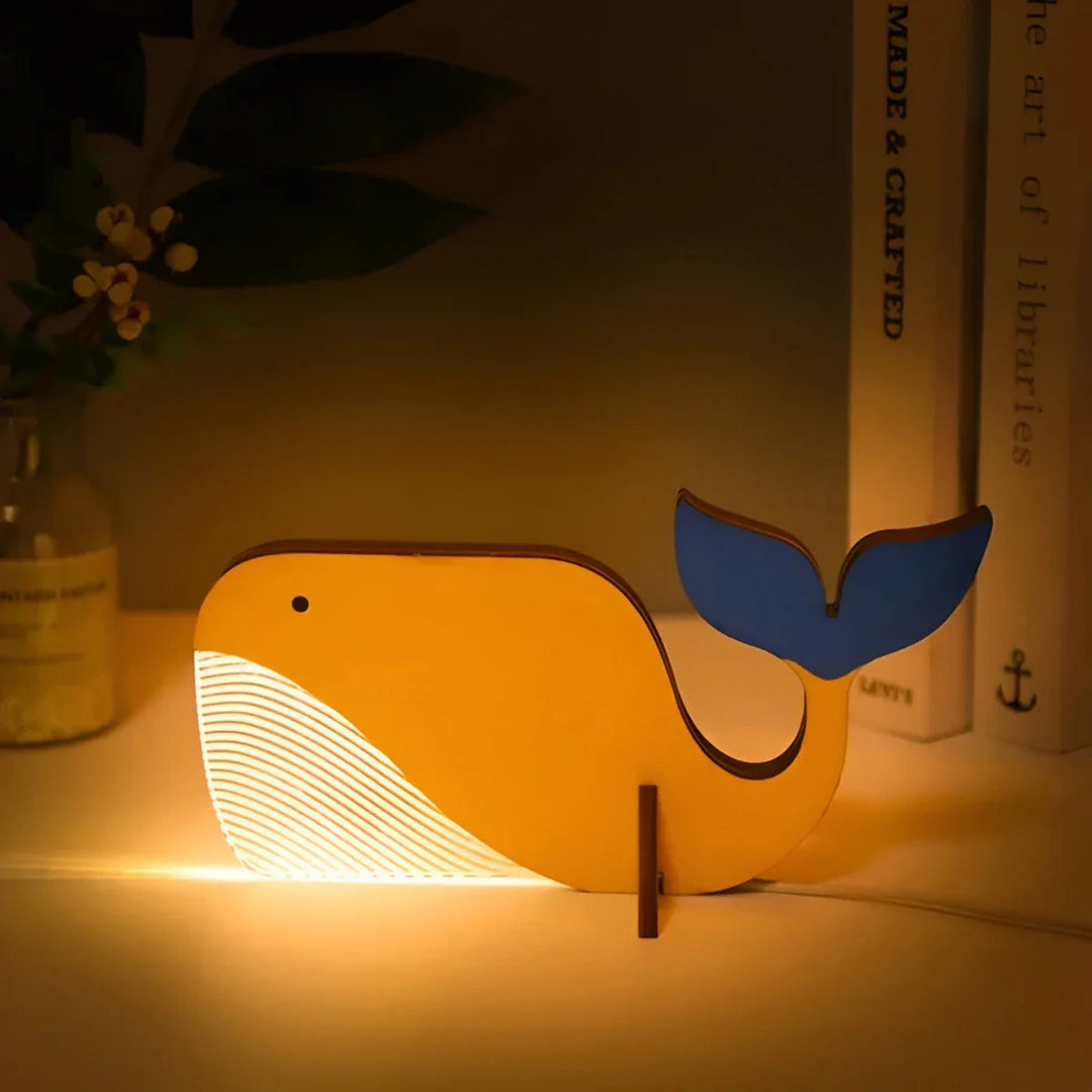 Kinder Tischlampe WildGlow mit Tiermotiven 3
