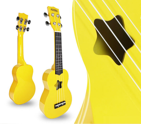 Kinder Ukulele Bunt mit Sternförmigem Schallloch 0