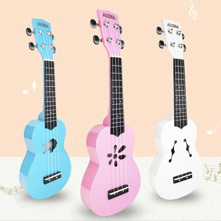Kinder Ukulele Bunt mit Sternförmigem Schallloch 1
