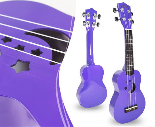 Kinder Ukulele Bunt mit Sternförmigem Schallloch 7