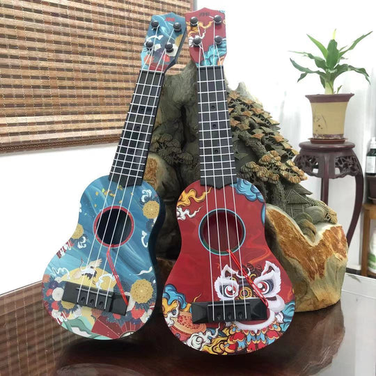Kinder Ukulele Mini Kreativ Design mit Farbenfrohen Grafiken 0