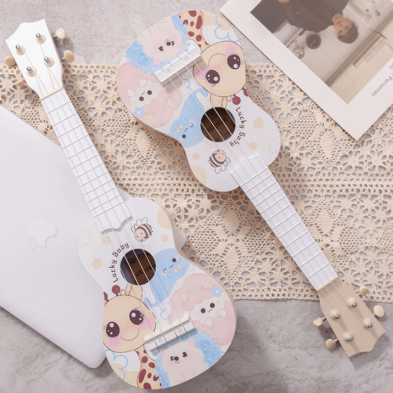 Kinder Ukulele Mini mit Tiermotiv Design 1