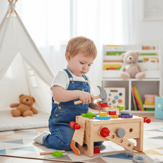 Kinder Werkzeugkasten Kreativspielzeug für kleine Handwerker 0