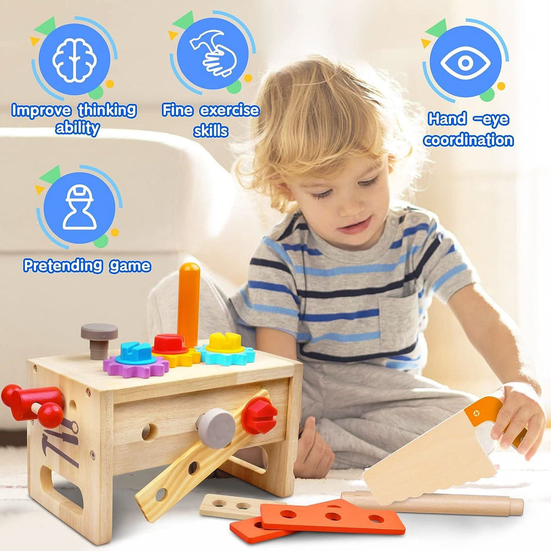 Kinder Werkzeugkasten Kreativspielzeug für kleine Handwerker 3