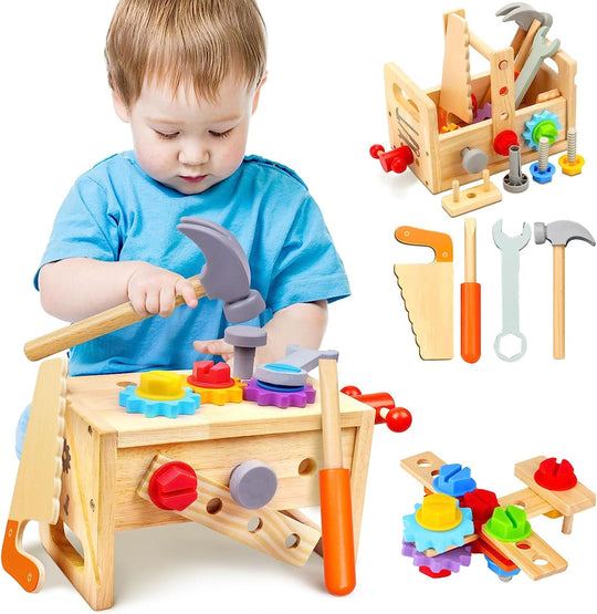 Kinder Werkzeugkasten Kreativspielzeug für kleine Handwerker 4