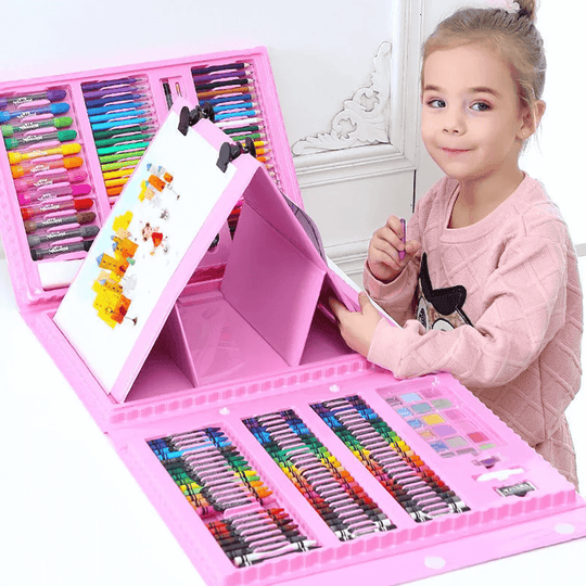 Kinder Zeichenset Kreativität Fördern Mit 208 Zeichenutensilien 0