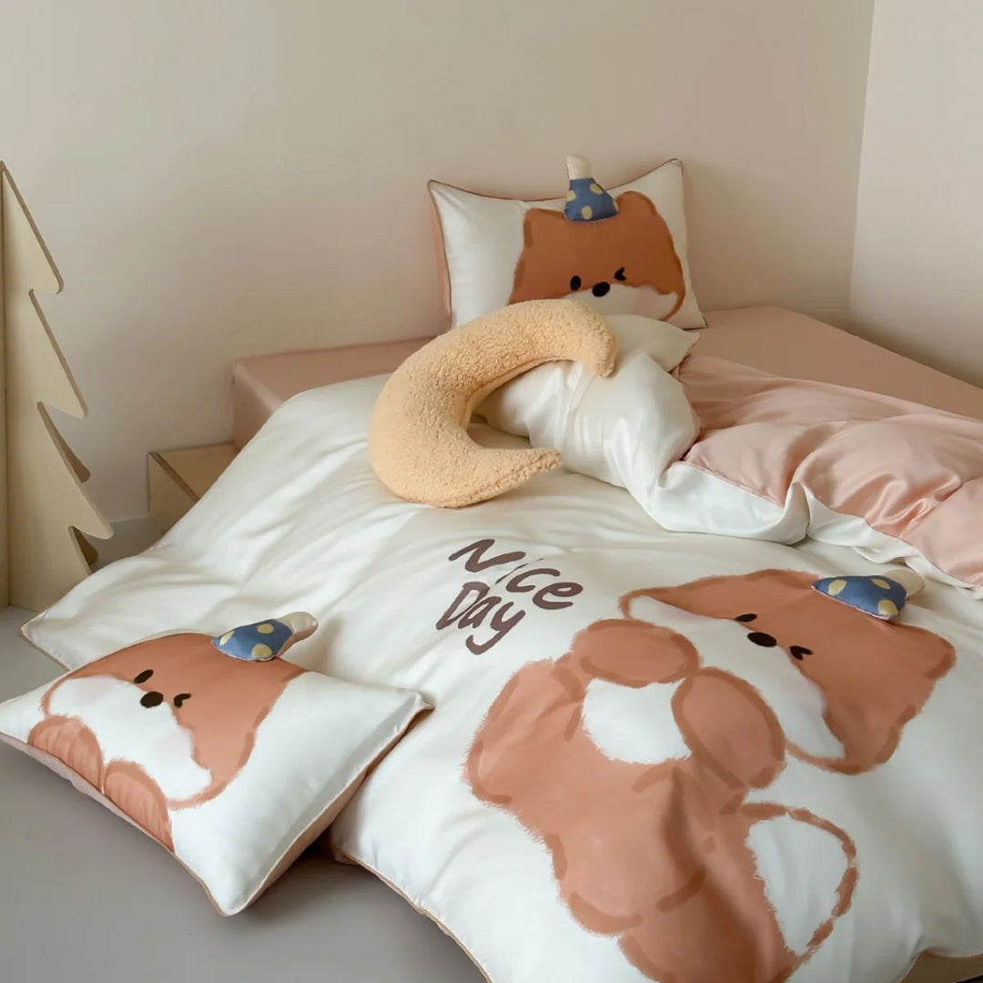 Kinderbettwäsche-Set mit Dinosaurier-Motiv für Jungen und Mädchen 2