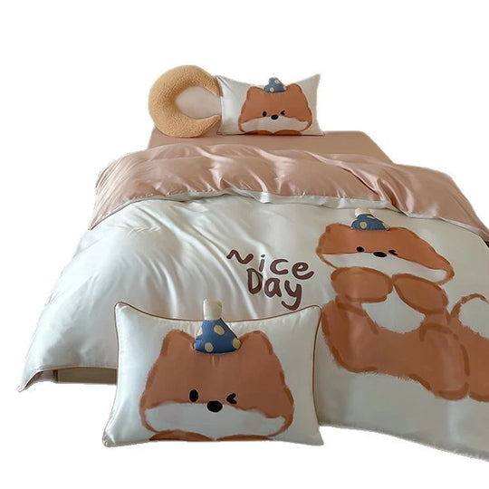 Kinderbettwäsche-Set mit Dinosaurier-Motiv für Jungen und Mädchen 5