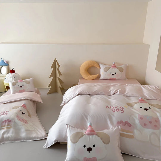 Kinderbettwäsche-Set mit Dinosaurier-Motiv für Jungen und Mädchen 6