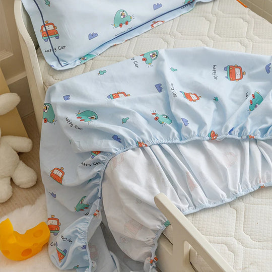Kinderbettwäsche-Set mit Hasenmuster Atmungsaktiv und Pflegeleicht 3