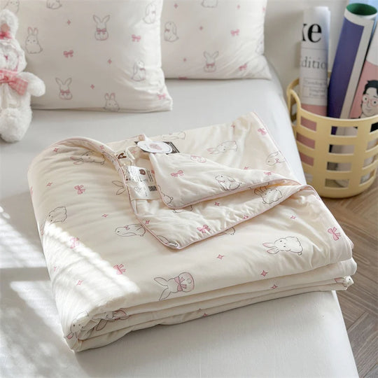 Kinderbettwäsche-Set mit Tiermotiven und gesteppter Decke 10