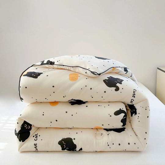 Kinderbettwäsche-Set mit Tiermotiven und gesteppter Decke 18