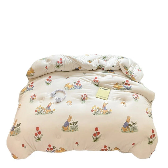 Kinderbettwäsche-Set mit Tiermotiven und gesteppter Decke 5