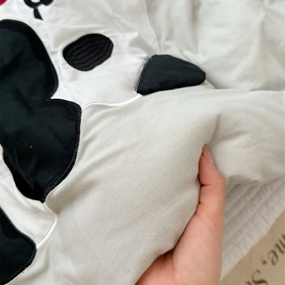 Kinderbettwäsche 100x135 mit Welpenapplikation und Kissenbezügen für Jungen und Mädchen 4