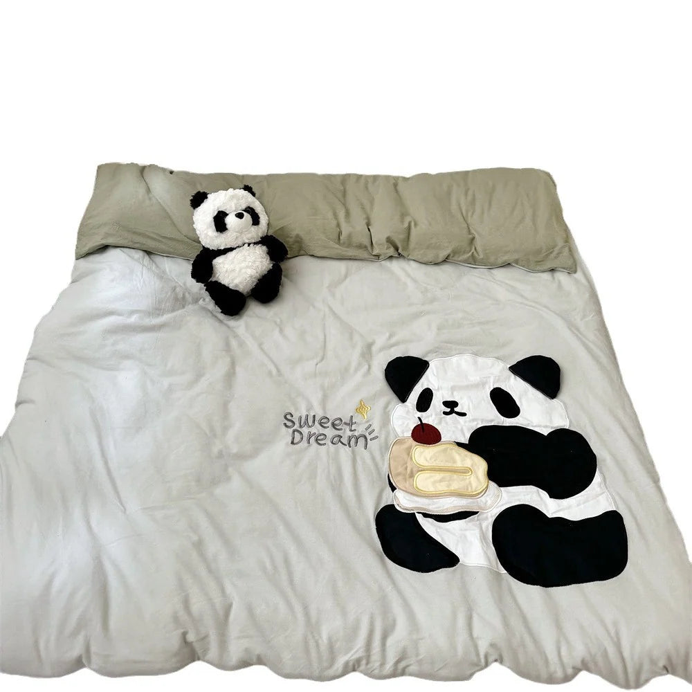 Kinderbettwäsche 100x135 mit Welpenapplikation und Kissenbezügen für Jungen und Mädchen 5