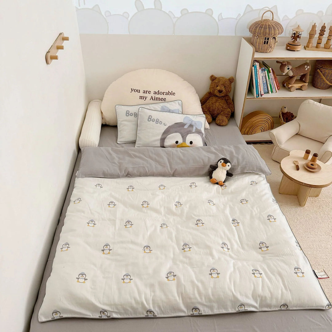 Kinderbettwäsche 135x200 Bärenmotiv Set für Kinderbetten 11