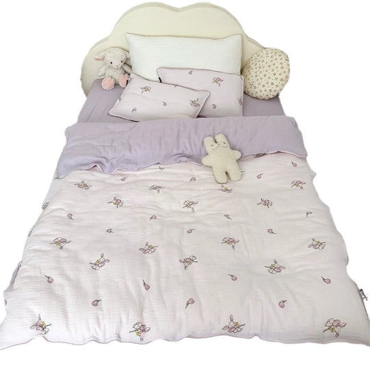 Kinderbettwäsche 135x200 Bärenmotiv Set für Kinderbetten 5