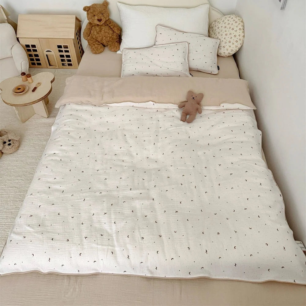 Kinderbettwäsche 135x200 Bärenmotiv Set für Kinderbetten 6