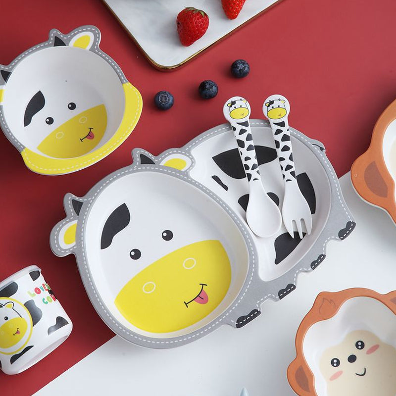 Kindergeschirrset Mit Niedlichem Design - Teller Und Schalen Für Kinder 1