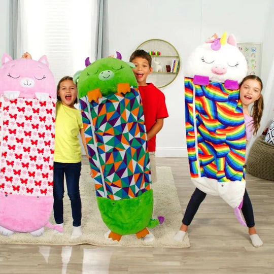 Kinderschlafsack 2-in-1 Kuscheltier für Kinder - Ideal für Camping und Übernachtungen 1