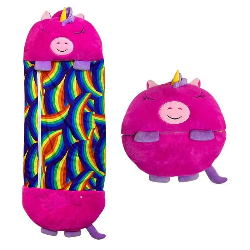 Kinderschlafsack 2-in-1 Kuscheltier für Kinder - Ideal für Camping und Übernachtungen 4