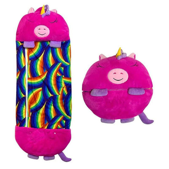 Kinderschlafsack 2-in-1 Kuscheltier für Kinder - Ideal für Camping und Übernachtungen 4