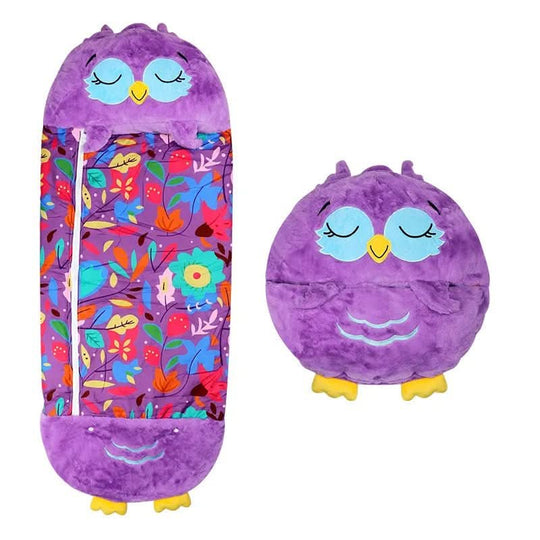 Kinderschlafsack 2-in-1 Kuscheltier für Kinder - Ideal für Camping und Übernachtungen 6
