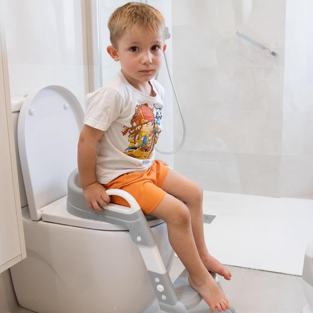 Kindertoilettensitz mit Leiter für sicheres Töpfchentraining 1