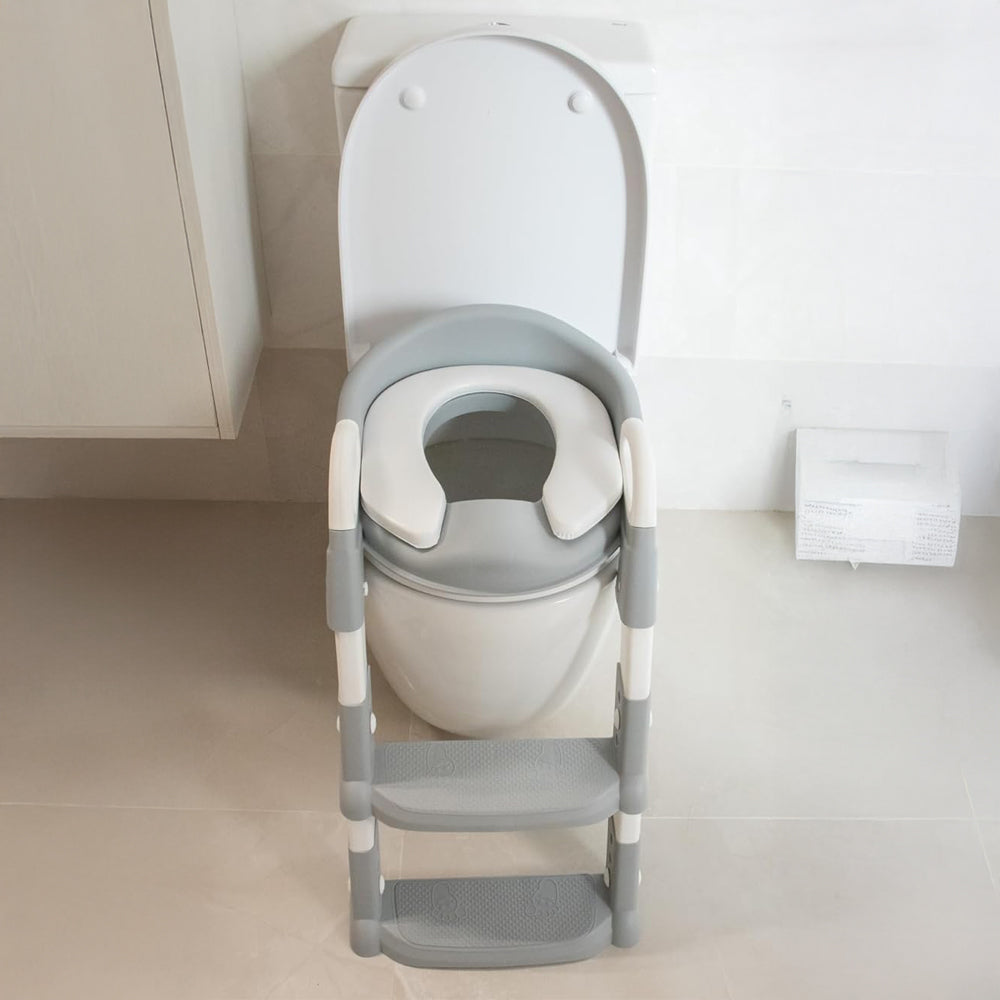 Kindertoilettensitz mit Leiter für sicheres Töpfchentraining 5
