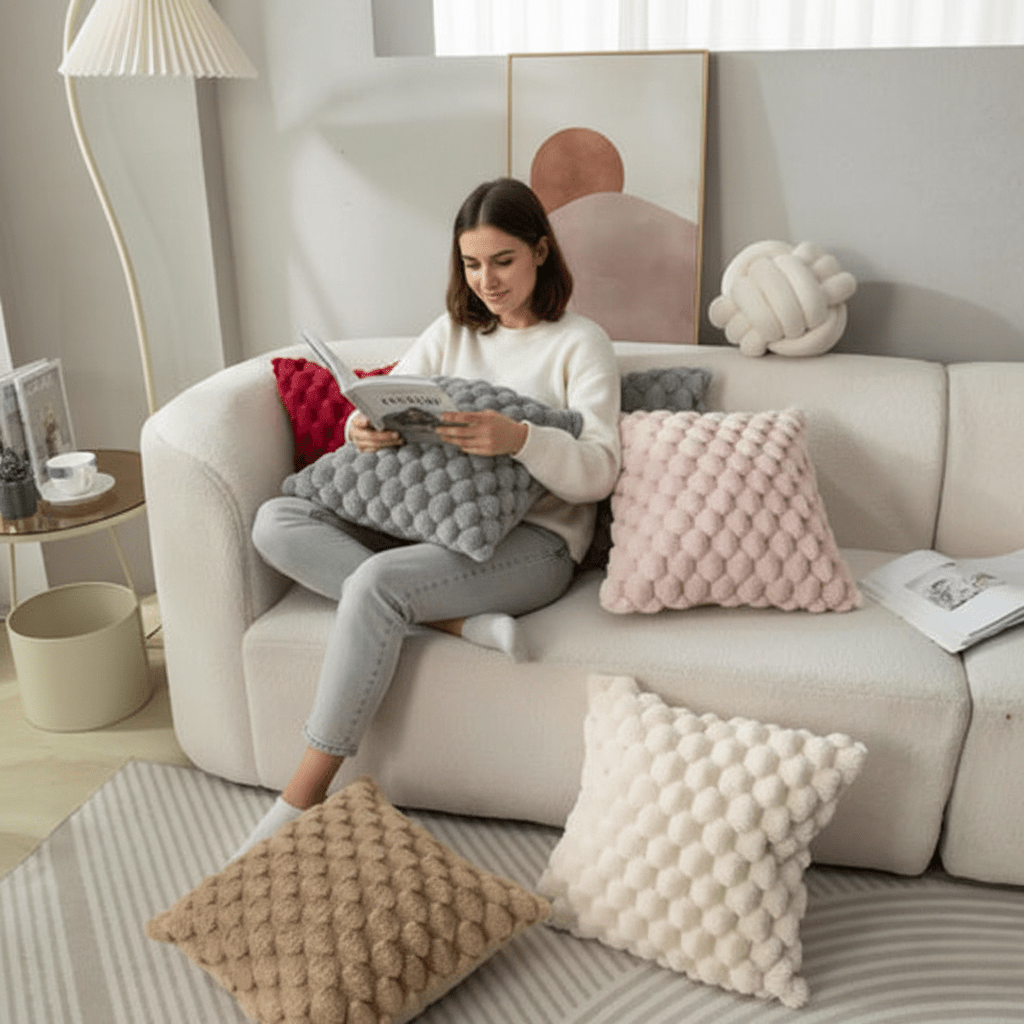Kissenbezug 40x40 mit Modernem 3D-Design für Stilvolle Wohnräume 2