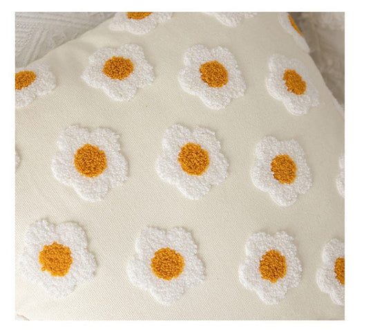 Kissenbezug mit Gänseblümchen-Motiv für Boho-Stil 3