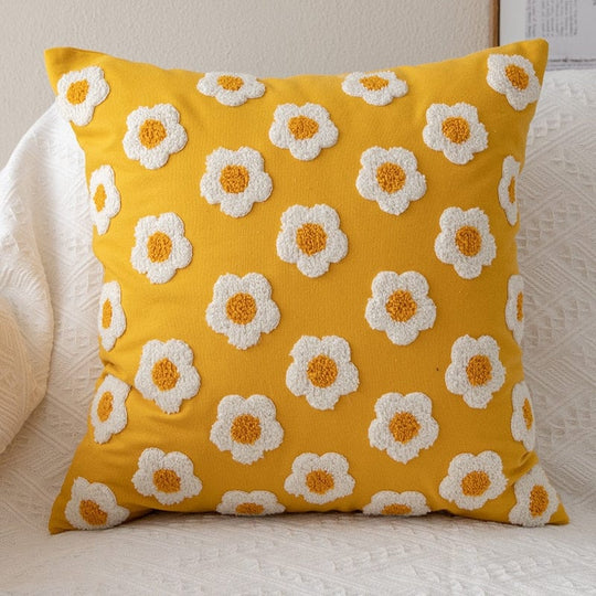 Kissenbezug mit Gänseblümchen-Motiv für Boho-Stil 4