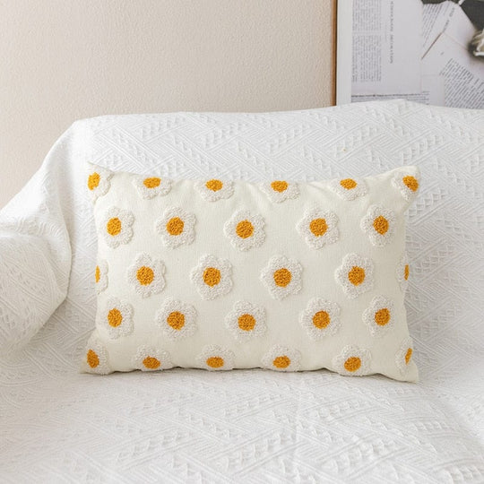 Kissenbezug mit Gänseblümchen-Motiv für Boho-Stil 5