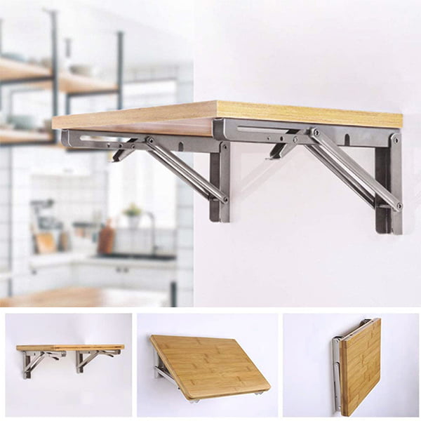 Klapphalterung für Tisch 2er Set Praktische Wandmontage 3
