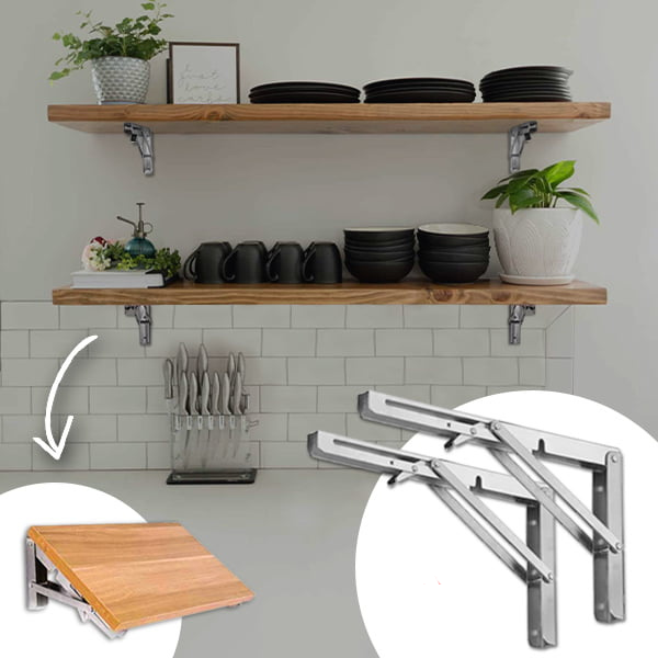 Klapphalterung für Tisch 2er Set Praktische Wandmontage 5