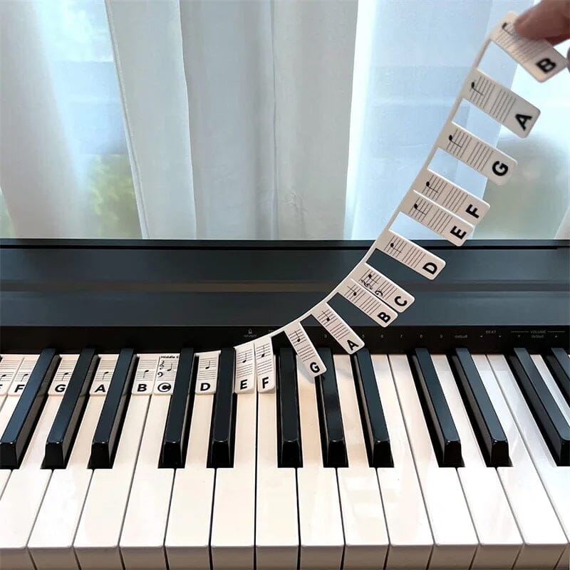 Klavier Lernhilfe Abnehmbare Notenetiketten für 88-Tasten Klaviere 0