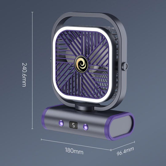 Kleiner USB Mini Ventilator Desktop mit Fünf Geschwindigkeitsstufen für Büro und Zuhause 2
