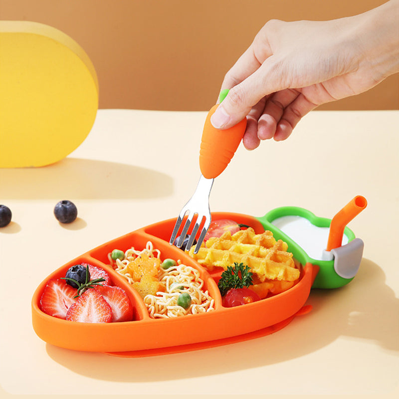 Kleinkind Teller mit Saugnapf für stressfreies Essen 1